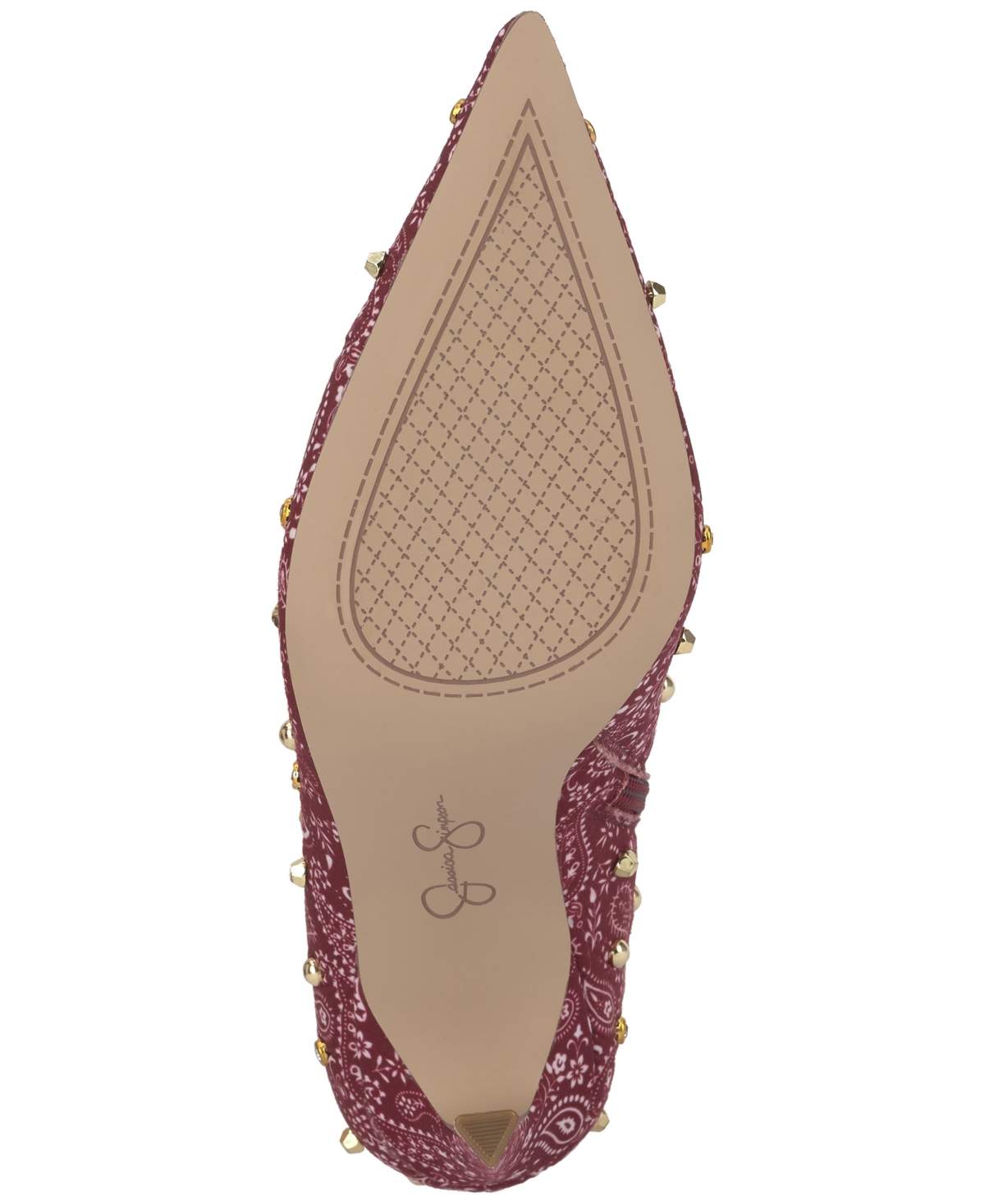 Jessica Simpson Wilonix Pointed Toe Bootie In Burgundy