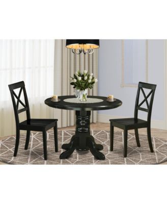 Dining Room Set Black, SHBO3-BLK-W