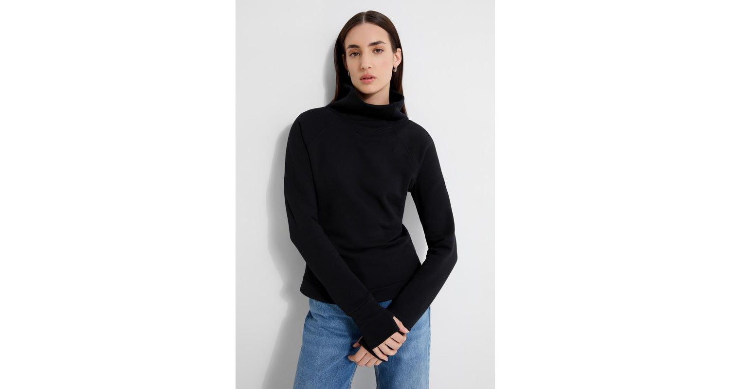 Women's Washington High V-Collar Long-Sleeve Relaxed Sweatshirt with Thumbholes