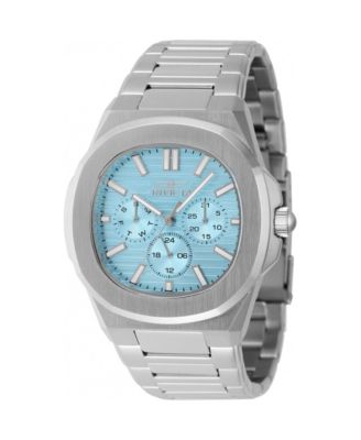 Men's 48328 Speedway Quartz 3 Hand Light Blue Dial Watch