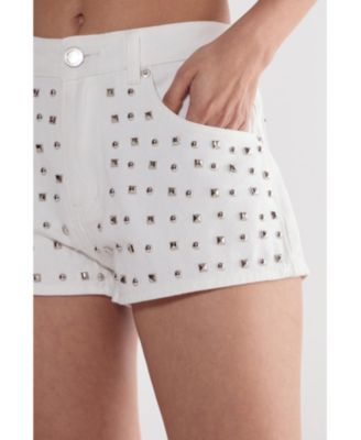 Women's Studded Denim Shorts