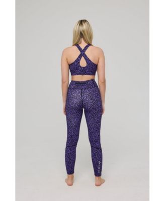 Women's Infinite High Waisted Leggings - Purple Leopard