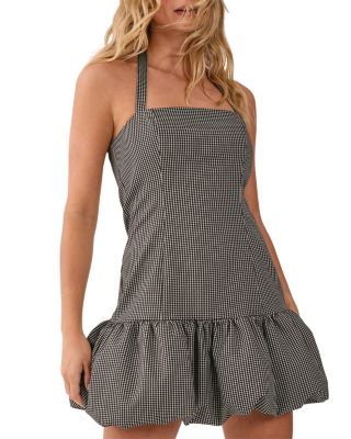 Women's Structured Puffball Bandeau Mini Dress