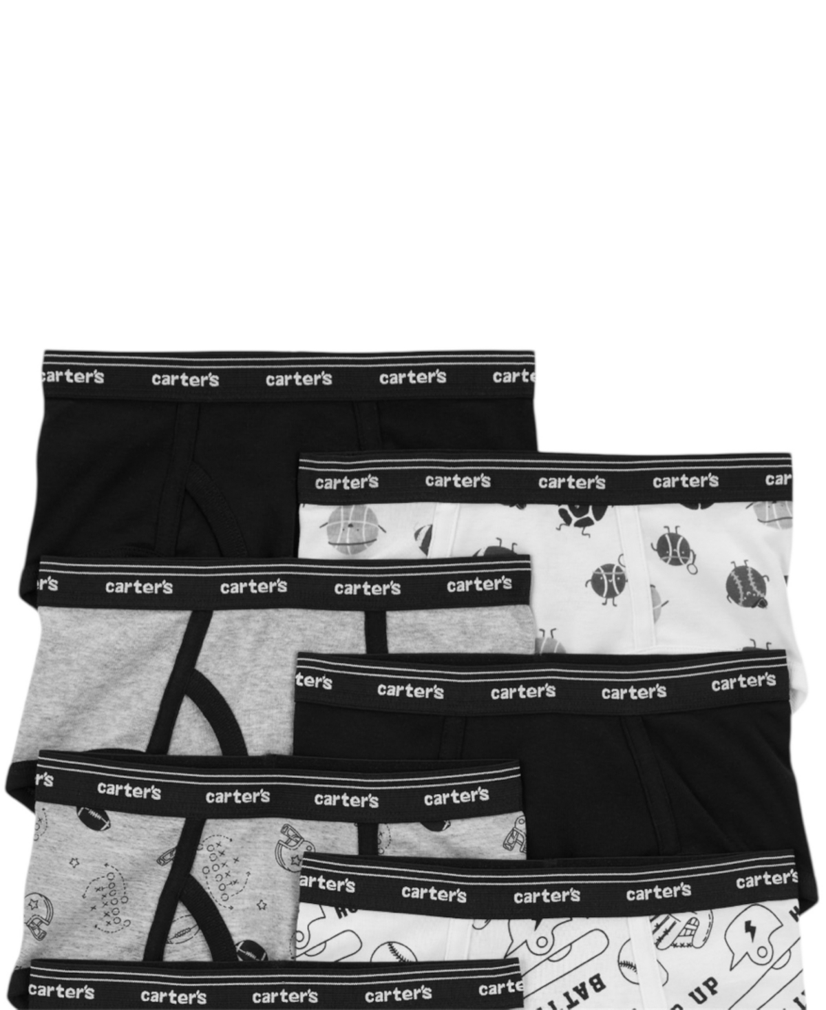 Carter's Little and Big Boys 7-Pack Sports Briefs