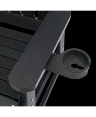 2-Seat Patio Glider HIPS Rocking Chair with Removable cup holder，Bench with Back & Hips Comfortable   Support，Heavy Duty 900 lbs，for Outdoor