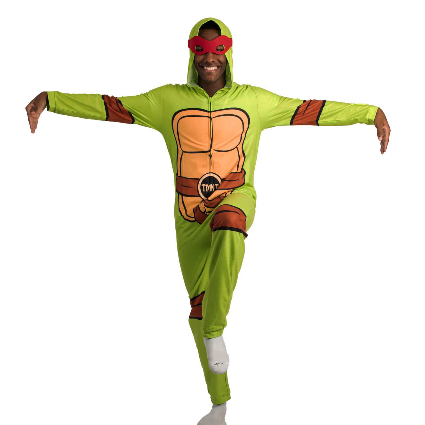 Детские игрушки Teenage Mutant Ninja Turtles Hooded Cosplay Footed Coveralls, 1-Piece, цвет: Зелёный — фото 9