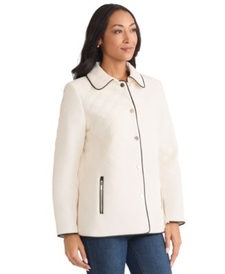 Women's Quilted Snap Front Long Sleeve Jacket