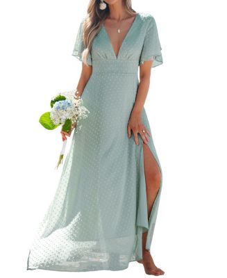 Cupshe Women's Misty Sage Green Maxi Beach Dress - Macy's