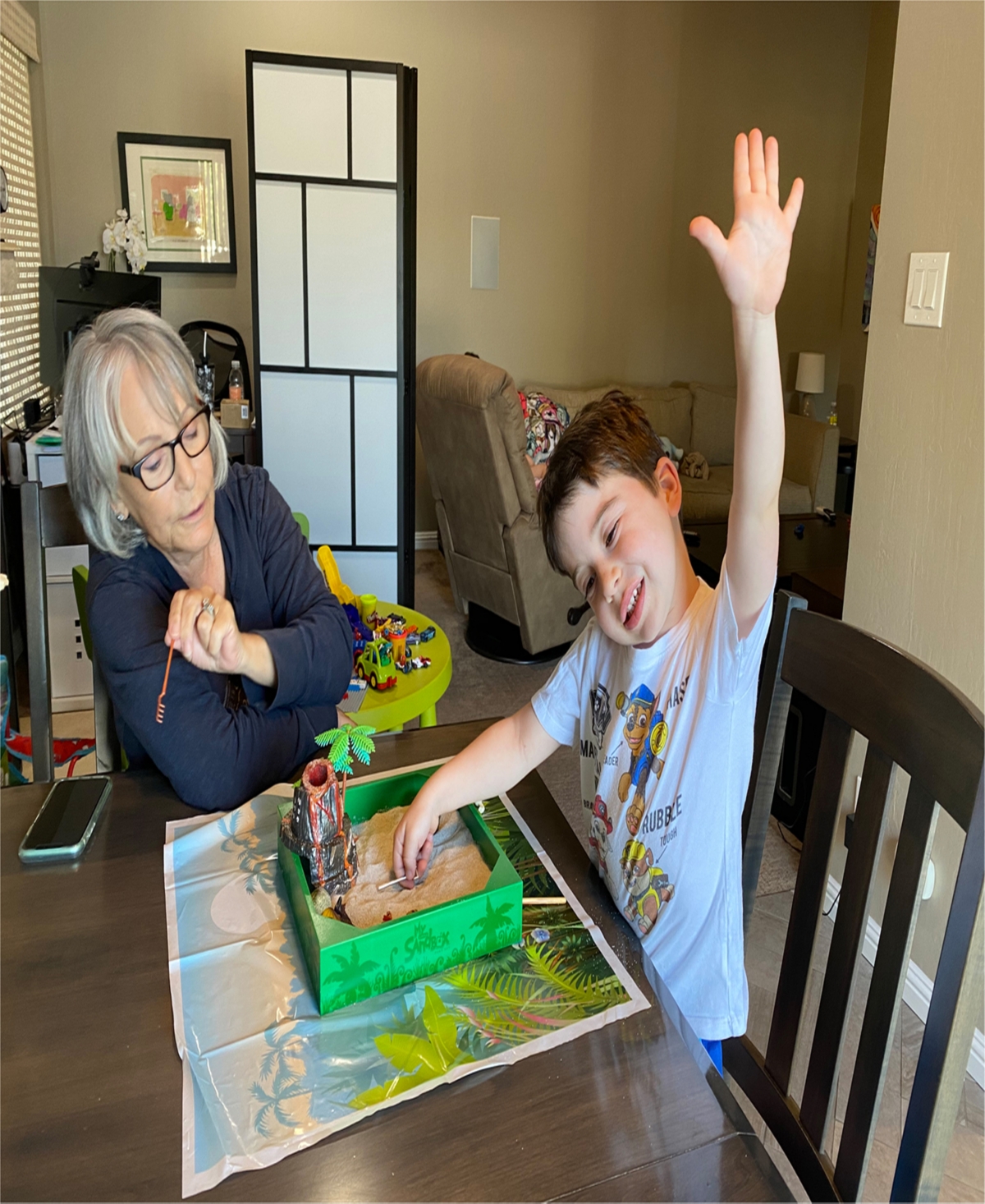 Be Good Company My Little Sandbox Dino Land Tabletop Play Set In Multi