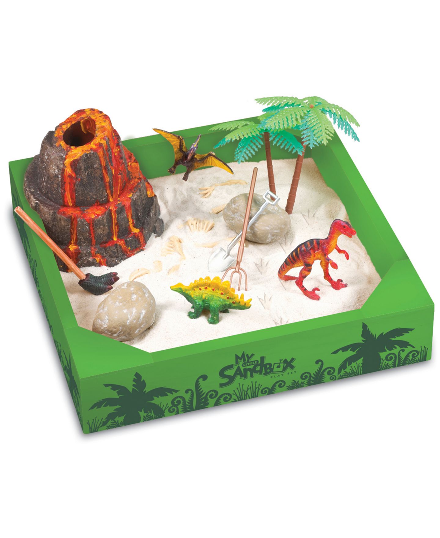 Детский игровой набор Be Good Company Dino Land Tabletop Sandbox Play Set, Ages 3+ — фото 6
