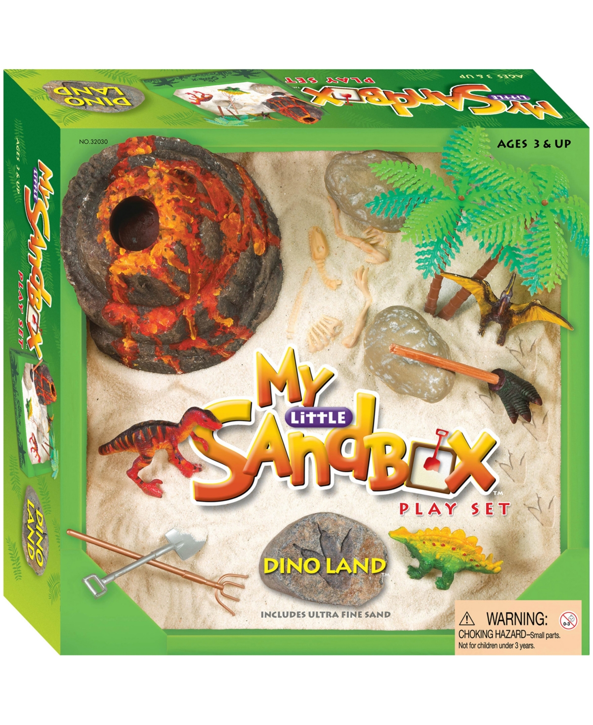 Be Good Company My Little Sandbox Dino Land Tabletop Play Set In Multi