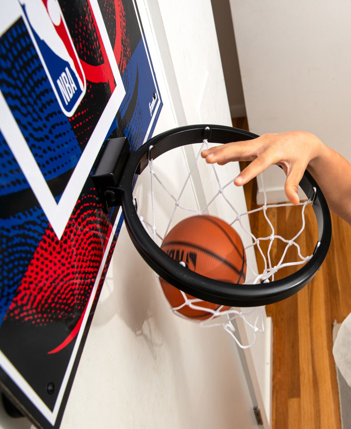 Детские игрушки Franklin Sports Grow-With-Me Adjustable Over-the-Door Basketball Hoop Set, Ages 3+ — фото 5