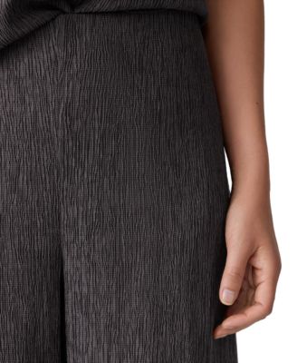 Petite High Waist Wide-Leg Ankle Pants