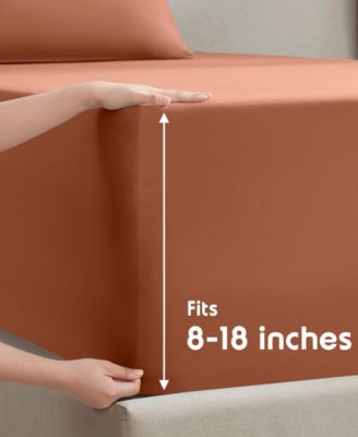 Premier Collection Deep Pocket 4 Piece Sheet Set, King