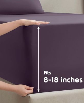 Premier Collection Deep Pocket 4 Piece Sheet Set, Full