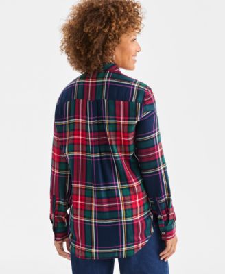 Women's Plaid Perfect Shirt, Macy's Exclusive