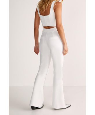 Women's Star Diamante Tailored Flare Trousers