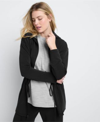 Women's Cupro Long Sleeve Full Zip Tunic Hoodie