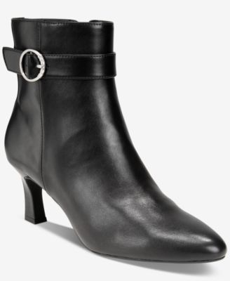 Style & Co - Women's Belt Almond Toe Booties