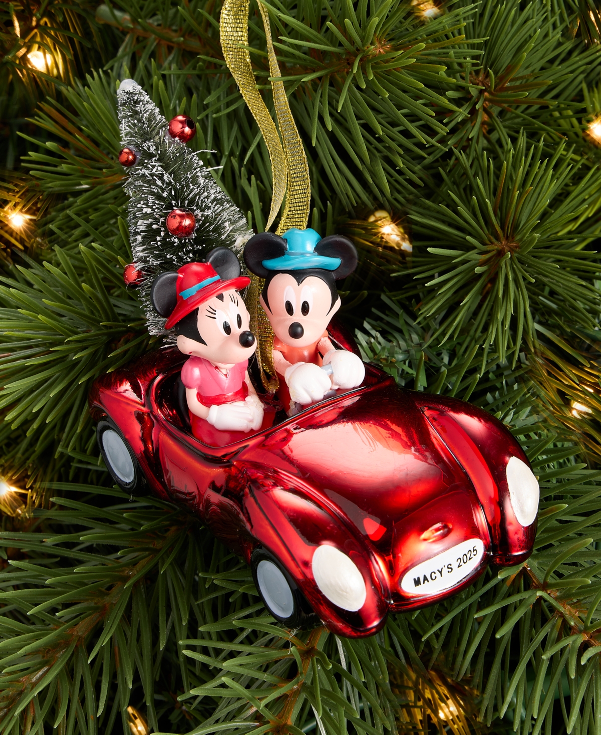 Disney | Macy's Mickey Mouse & Minnie Mouse Holiday Ornament, Macy's Exclusive