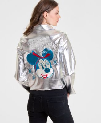 Disney | Macy's - Women's Minnie Mouse Faux-Leather Jacket Embellished with Crystals by Swarovski&reg;