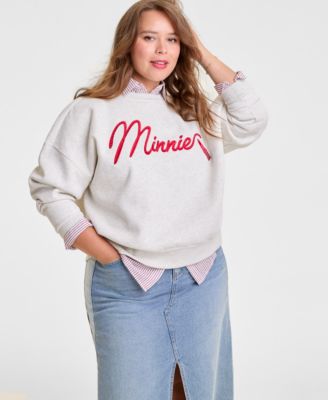 Disney | Macy's - Plus Size Minnie Mouse Sweatshirt Embellished with Crystals by Swarovski&reg;
