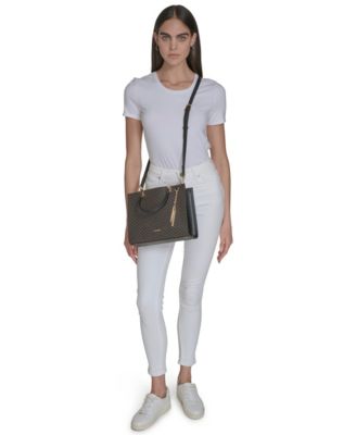 Verne Mini Signature Convertible Satchel with Charm