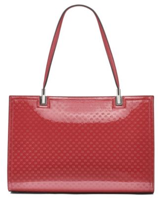 Verne Signature Embossed Tote Bag with Charm