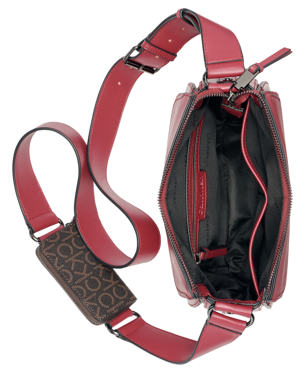 Calvin Klein Women's Bella Mini Crossbody Bag In Red