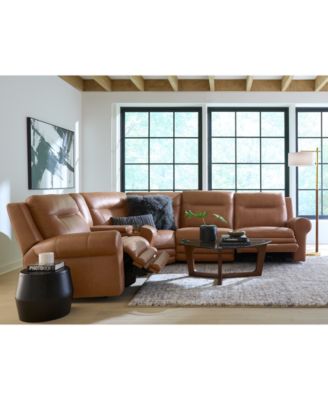Alexandre Leather Sectional Collection, Exclusively at Macy's