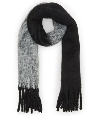 Steve Madden - Women's Fringe Lofty Two-Tone Scarf