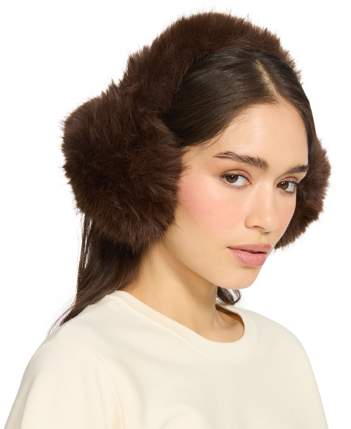 Steve Madden Women's All-over Earmuffs In Brown