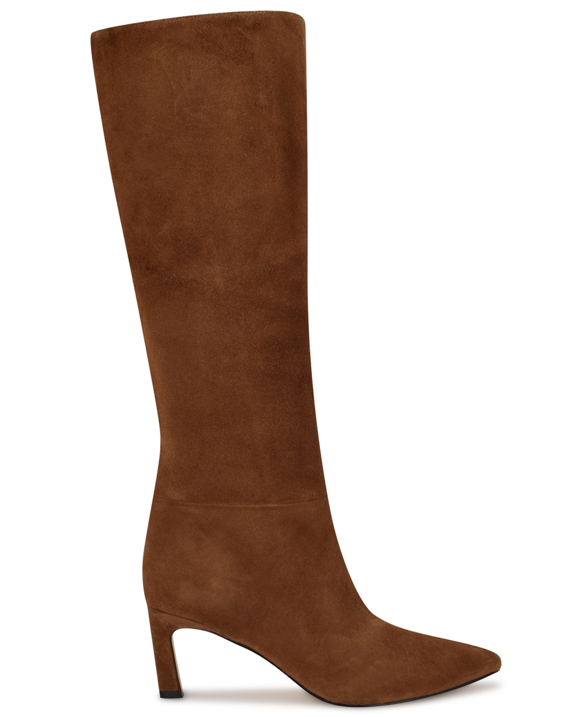 Nine West Women's Lorthey Wide Calf Tall Stiletto Dress Boots In Brown