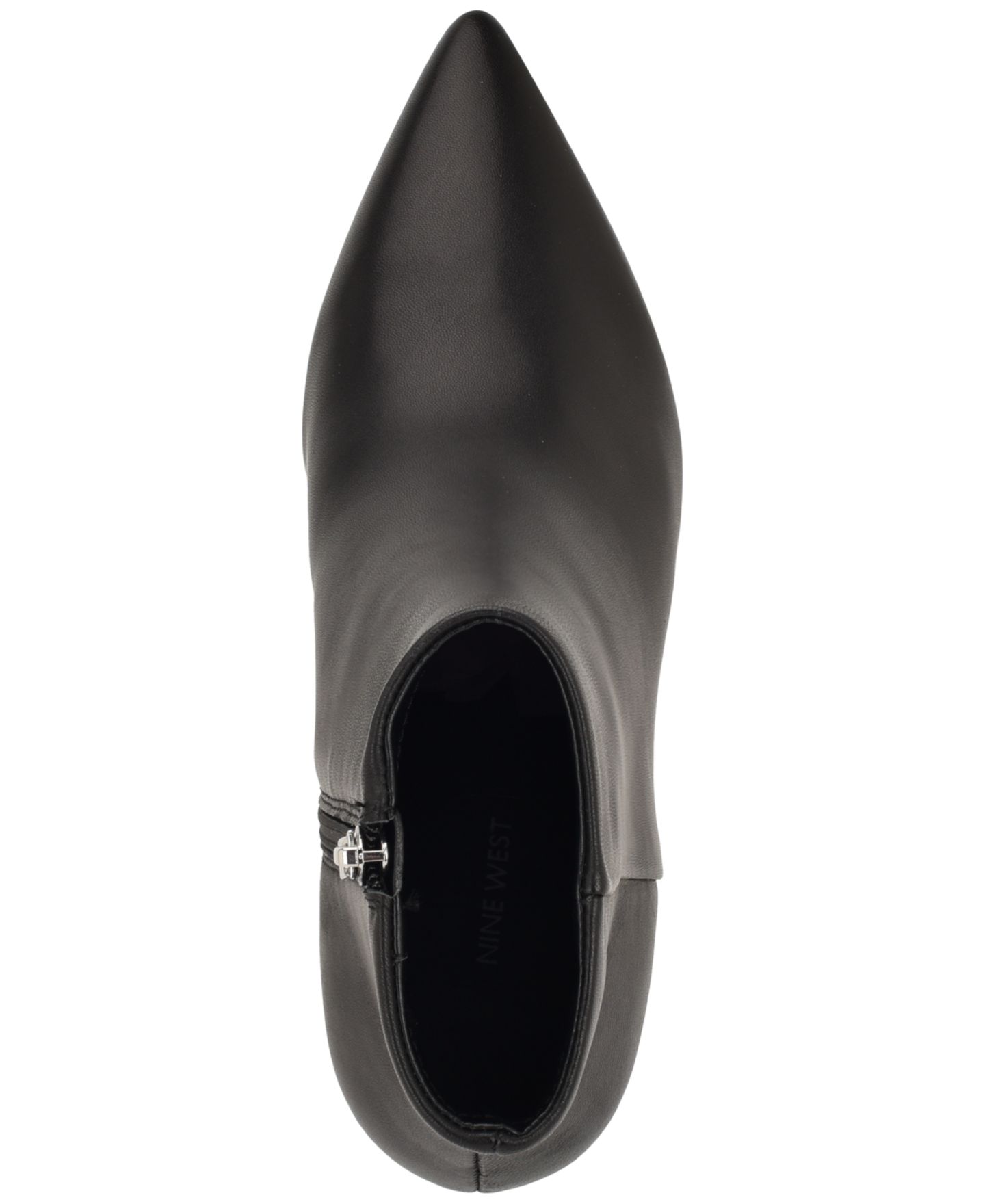 Женские ботинки Nine West Brite Kitten Heel Dress Booties, цвет: Чёрный кожаный — фото 4