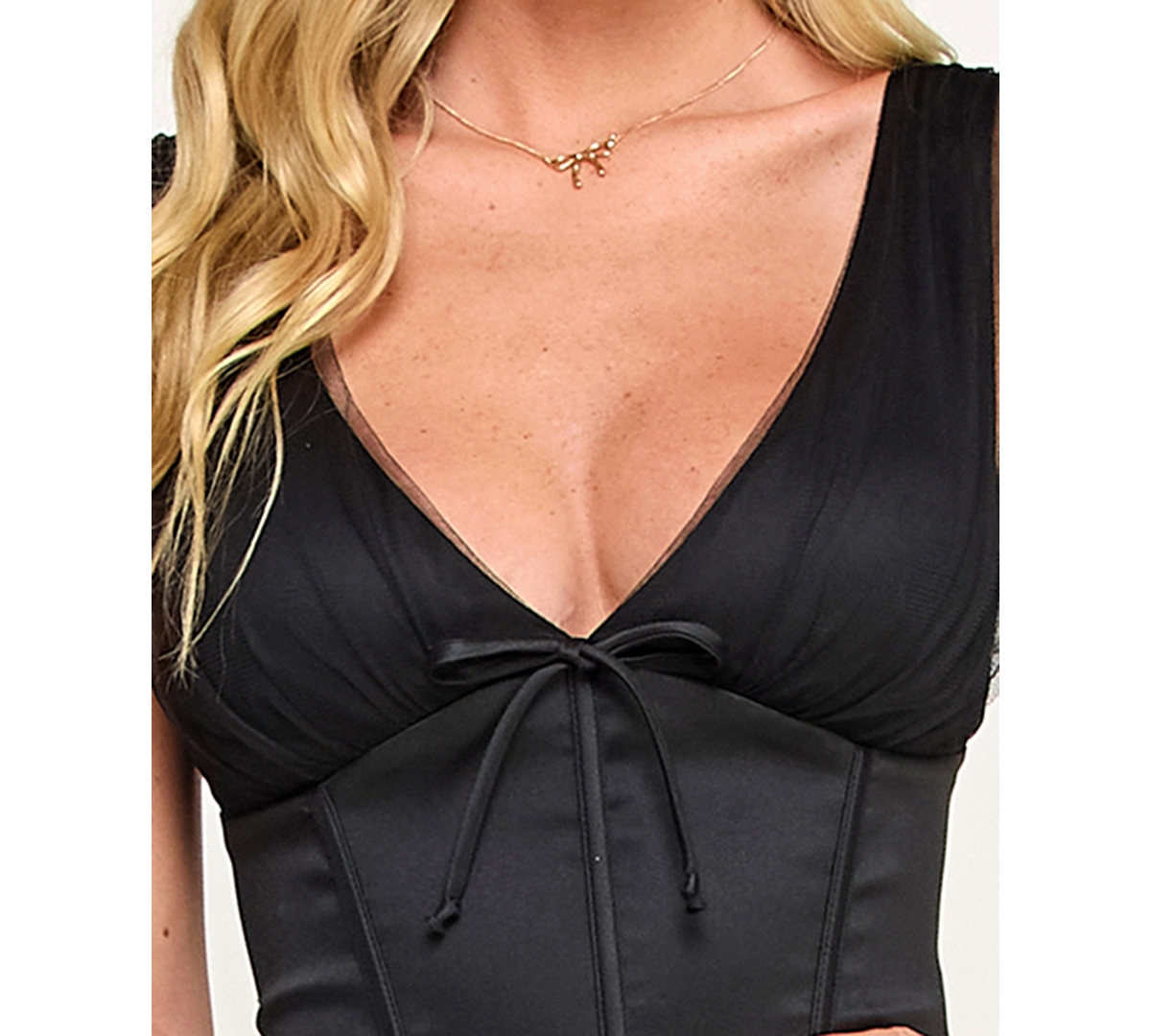 Katia Rae Juniors' V-neck Tank Ballet Dress In Black