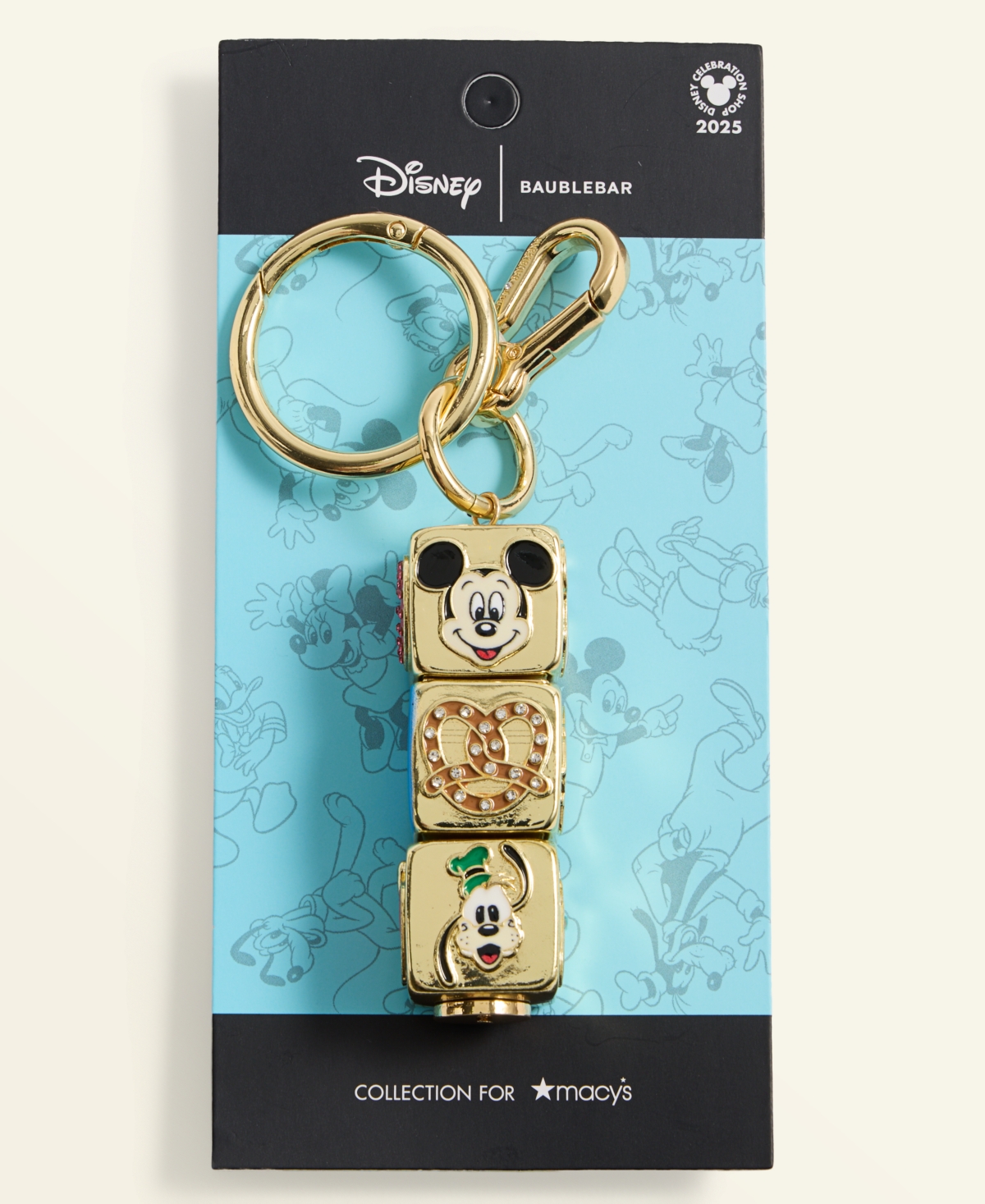 BaubleBar Disney | Macy's Mickey & Friends 2D Spinner Keychain, Created for Macy's