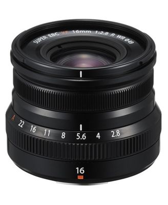 XF 16mm f/2.8 R WR Lens, Black, Bundle with 49mm Digital Essentials Filter Kit and 15x15" Lens Wrap