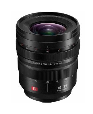 LUMIX S PRO 16-35mm f/4 Lens for L Mount, Bundle with ProOptic 77mm Filter Kit, Flex Lens Shade, Lens Cleaner, Lens Wrap, Cap Tether,