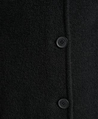 Women's Maxi Boucle Notch Collar Coat