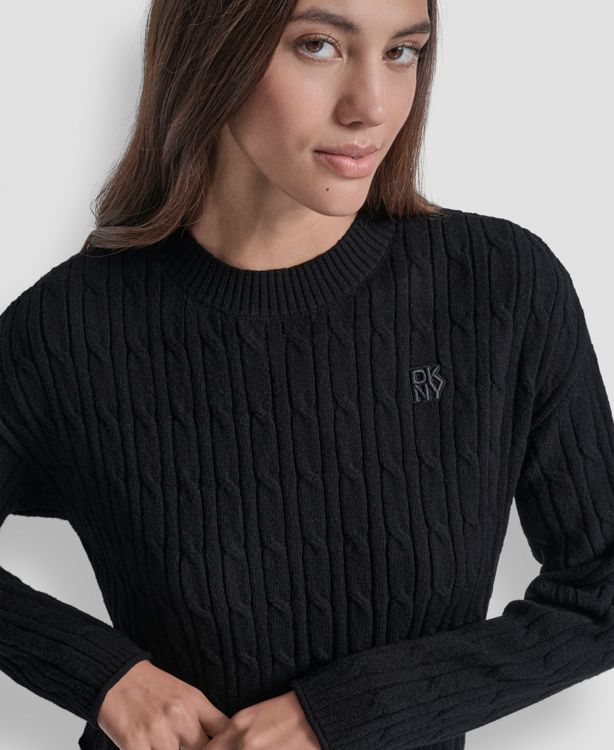 Dkny Jeans Women's Crewneck Sweater In Black