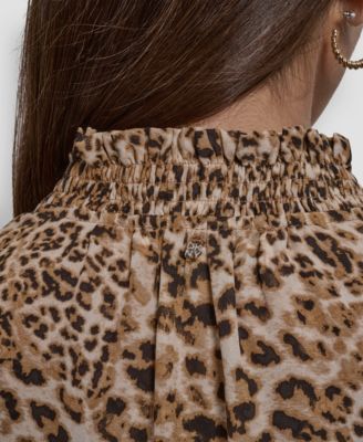 Women's Smocked Collar Shirt