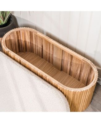 - Velvet Storage Bench Modern Design Style Upholstery Entry