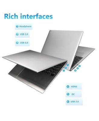 N95 Laptop, 15.6 FHD, Intel Alder Lake N95, 16GB RAM, 1TB SSD, Silver