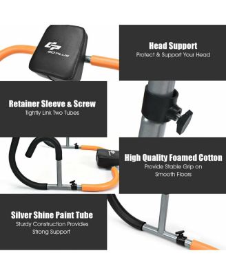 Ab Fitness Crunch Abdominal Exercise Workout Machine for Glider Roller & Pushup