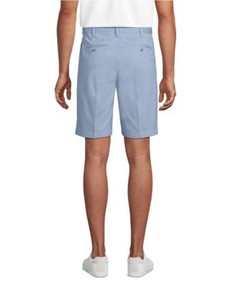 Men's No Iron 9" Pleated Front Chino Short