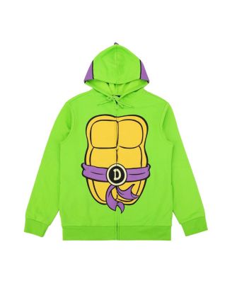 TEENAGE MUTANT NINJA TURTLES Donatello Long Sleeve Men's Green Cosplay Hoodie-Medium