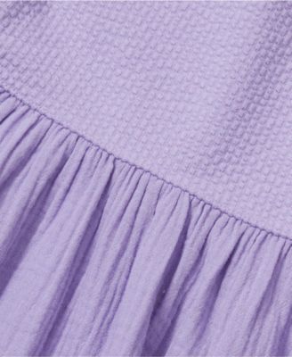 Girls Long Sleeve Ribbed Dress