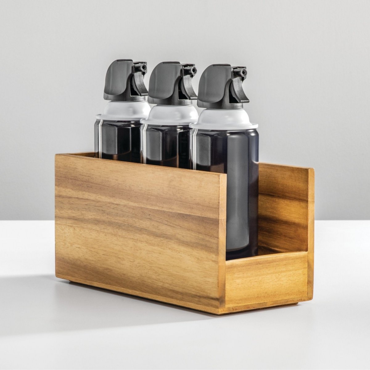 iDesign Acacia Wood Open-Front Pantry Bin - Set of