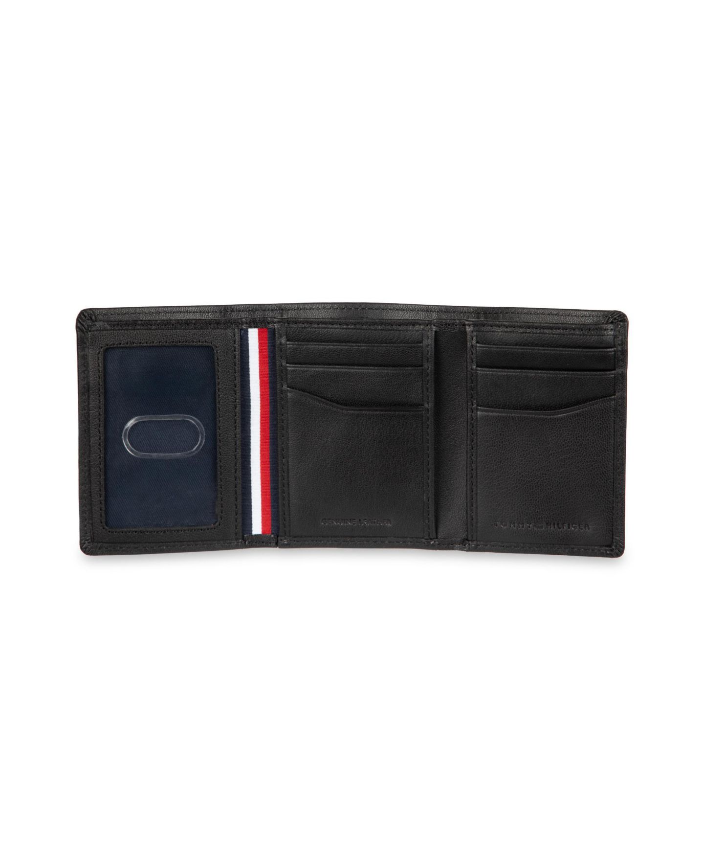 Мужской кошелёк Tommy Hilfiger тройного сложения со скрытой молнией, защита RFID — фото 7