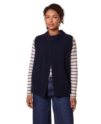 Women's Donegal Ribbed Crew Neck Waistcoat